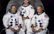 Neil Armstrong, Michael Collins en Buzz Aldrin (v.l.n.r.) bemanden de Apollo 11-missie die voor het eerst succesvol een mens op de maan zette. beeld NASA