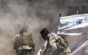 Door Turkije gesteunde strijders in Syrië. beeld AFP, Nazeer al-Khatib