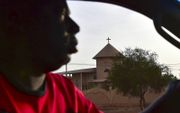Een kerk in de stad Ouahigouya, in het noorden van Bukina Faso. beeld AFP, Issouf Sanogo