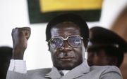 De Zimbabwaanse oud-president Robert Mugabe. beeld AFP, Alexander Joe