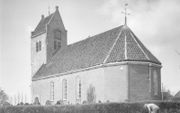 De kerk van Longerhouw in 1959. beeld Rijksdienst voor het Cultureel Erfgoed