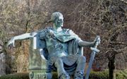 Standbeeld van Constantijn de Grote in het Engelse York.  beeld Wikipedia