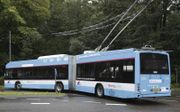 Trolleybus 2.0 kan minimaal 10 kilometer zonder bovenleiding rijden. Het enthousiasme bij de chauffeurs over de nieuwe bus is groot. beeld VidiPhoto