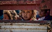 Duizenden inwoners van het grensgebied tussen Syrië en Turkije zijn voor het geweld op de vlucht geslagen. Hulporganisaties waarschuwen dat de stroom ontheemden door de Turkse invasie in het gebied tot honderdduizenden ontheemden kan aanzwellen. beeld AFP