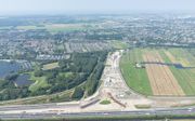 De RijnlandRoute moet voor een verbetering van de toekomstige bereikbaarheid, leefbaarheid en economische ontwikkeling in de drukbevolkte regio Holland-Rijnland zorgen. beeld Terra Drone