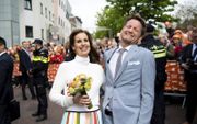 Prins Pieter-Christiaan en prinses Anita tijdens Koningsdag 2019 in Amersfoort. beeld ANP, Frank van Beek