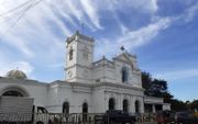 De Sint Antoniuskerk in Colombo, Sri Lanka. In de kerk kwamen met Pasen 54 mensen om bij aanslagen. In totaal vielen er in het land die dag 250 doden.  beeld Wietse Tolsma