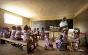 Schoolklas in Nigeria. beeld RD, Henk Visscher