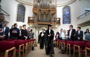 In Groningen werd dinsdag de twaalfde verjaardag van de Protestantse Theologische Universiteit (PThU) gevierd. beeld Reyer Boxem