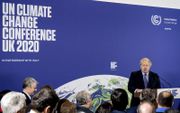 President Boris Johnson opende vorige week een VN-klimaatconferentie in Londen. beeld AFP, Chris J. Ratcliffe