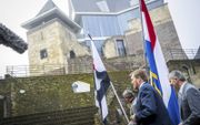 Koning Willem-Alexander in januari bij kasteel De Keverberg in Kessel, tijdens zijn geheim gehouden bezoek aan de Limburgse gemeente Peel en Maas. De voormalige residentie van de graven van Kessel is in 2015 hersteld uit een geconsolideerde ruïne. beeld A