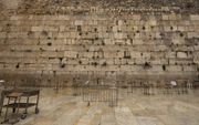 De Klaagmuur in het hart van Jeruzalem ligt er verlaten bij. beeld AFP, Atef Safadi