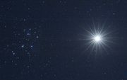 Venus reist donderdag en vrijdag door de sterrengroep Pleiaden. Deze foto is in 2012 genomen. beeld NASA