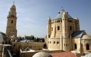 De Dormitiokerk in Jeruzalem staat op de plek waar keizer Constantijn de Grote in de jaren 379 tot 381 de kerk Hagia Sion bouwde. beeld Alfred Muller
