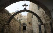 De Via Dolorosa in Jeruzalem is op Goede Vrijdag stil en verlaten. beeld iStock