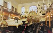 Interieur van de Londense synagoge waar Montefiore lid van was. beeld Marius Bremmer