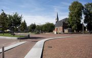 Verlaten plein in het centrum van de Groningse stad Delfzijl. De provincie Groningen heeft te kampen met een daling van het bevolkingsaantal en een toenemende vergrijzing. beeld ANP, Piroschka van de Wouw