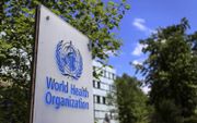 Hoofdkantoor van de World Health Organization in het Zwitserse Genève. beeld AFP, Fabrice Coffrini