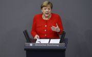 Corona gaf Merkel eindelijk weer meewind. beeld EPA, Michele Tantussi