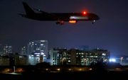 VAE-toestel landt in Tel Aviv. beeld AFP, Jack Guez
