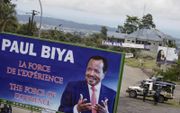 ”De kracht van de ervaring”. Billboard van Paul Biya in Kameroen. beeld AFP, Marco Longari