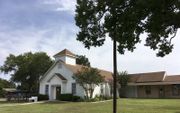 Een baptistenkerk in Sutherland Springs, in de Amerikaanse staat Texas. beeld RD