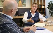 Kor Bolhuis (r.) is begin mei begonnen als interimmanager en adviseur. beeld Sjaak Verboom