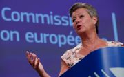 Eurocommissaris Ylva Johansson: EU-landen moeten gaan bijdragen aan „verplicht solidariteitsmechanisme.” beeld AFP, Olivier Hoslet