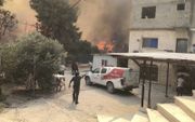 De vuurzee bij Nof HaGalil, het vroegere Nazareth Illit. beeld Israëlische politie