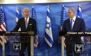 Biden en Netanyahu in 2016. beeld AFP, Debbie Hill