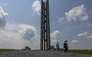 Het monument in Shanksville, Pennsylvania, herinnert aan de crash van vlucht 93 op 11 september 2001. beeld AFP, Angela Weiss
