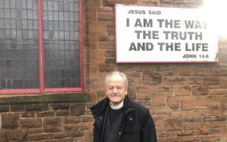 e Schotse ds. W. Macleod nam recent afscheid van zijn gemeente in Glasgow vanwege emeritaat. De predikant is een van de voormannen van de Free Church of Scotland (Continuing). beeld RD