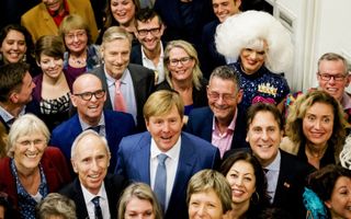Koning Willem-Alexander was in 2016 het eerste Nederlandse staatshoofd dat een bezoek bracht aan COC, een belangenorganisatie voor lhbt’ers. beeld ANP, Robin van Lonkhuijsen