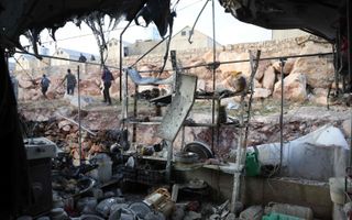 Verwoestingen in Idlib. beeld AFP, Omar Haj Kadour