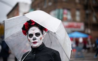 Halloween in New York. beeld AFP, Adam GRAY