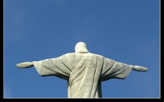 Christusbeeld in Rio de Janeiro, Brazilië. beeld RD, Henk Visscher