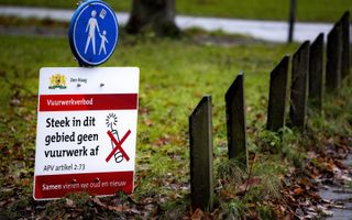 Aankondiging vuurwerkvrije zone in Den Haag. beeld ANP, Ramon van Flymen