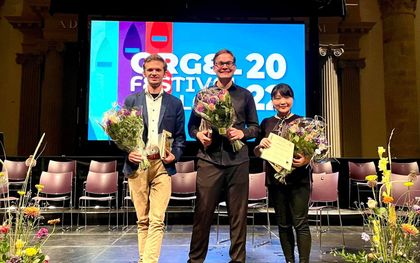 De drie finalisten (v.l.n.r.): Martien de Vos, Stephan Pollhammer en Sunkyung Noh. beeld via Facebook