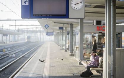 NS-personeel staakte vorige maand om hogere lonen af te dwingen. beeld ANP, Emiel Muijderman