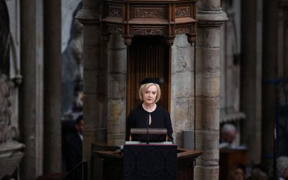 De Britse premier Liz Truss. beeld AFP, PHIL NOBLE
