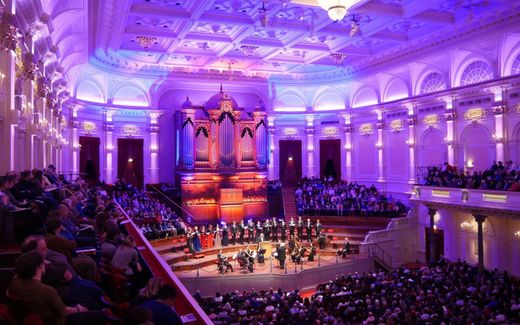 Een eerdere uitvoering van de ”Messiah” van Händel door The Bach Choir & Orchestra of the Netherlands in het Concertgebouw in Amsterdam. beeld Beleef Klassiek