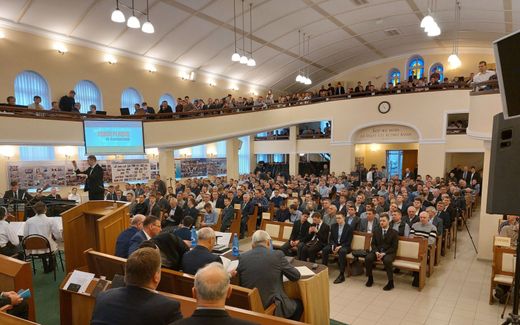 Evangelistenconferentie in Rusland. beeld Geert-Jan Noorman