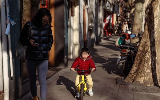 Veel Chinese stellen willen maximaal één kind. beeld EPA, Alex Plavevski