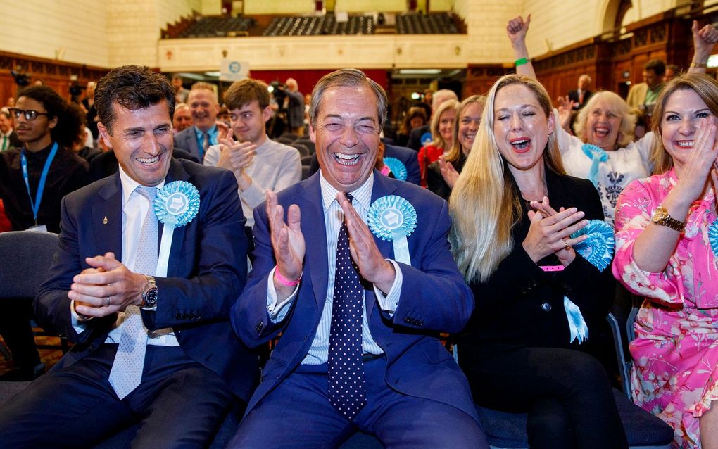 Farage. beeld AFP