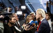 Wilders staat vrijdag de pers te woord. beeld ANP, Sem van der Wal