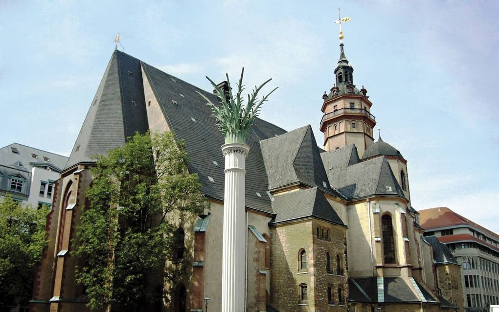 De kerkelijke inzegening volgt een dag later in de Nicolaikerk van Leipzig. beeld LTM/Schmidt