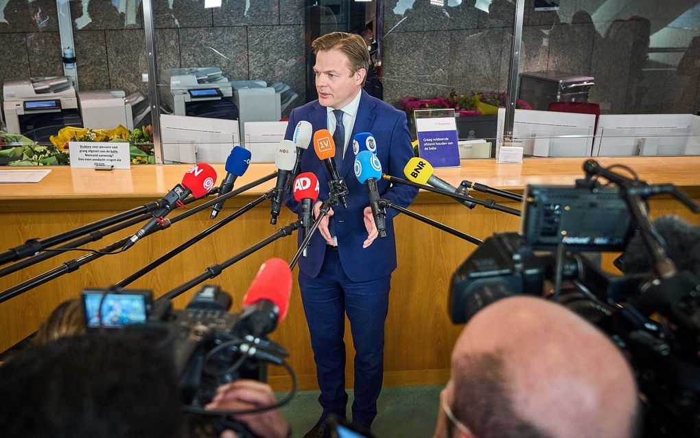 CDA-Kamerlid Pieter Omtzigt woensdag in de Tweede Kamer. beeld ANP, Phil Nijhuis