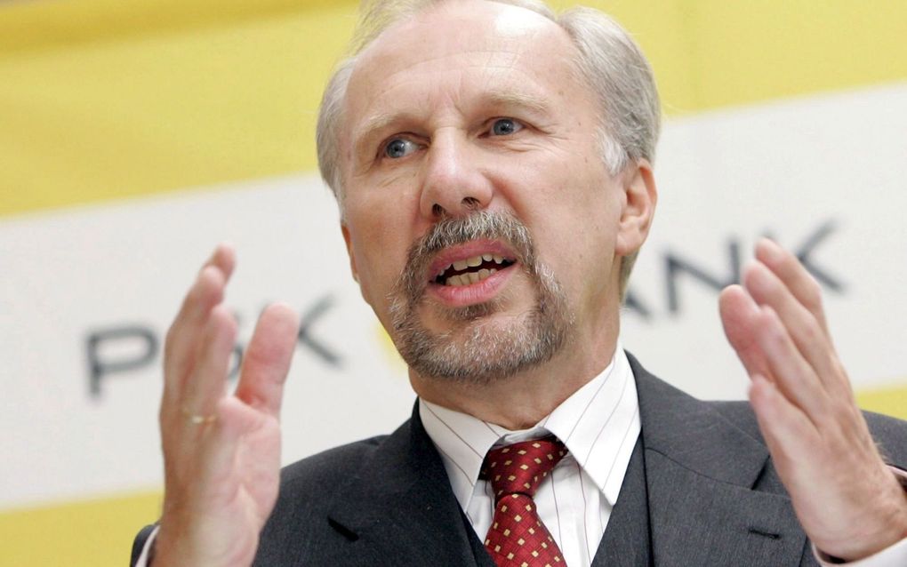 ECB-bestuurder Ewald Nowotny Foto EPA