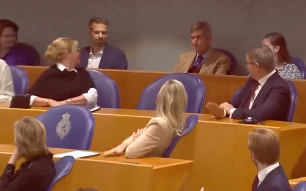 Menno de Bruyne tijdens zijn afscheid van de Tweede Kamer. beeld RD