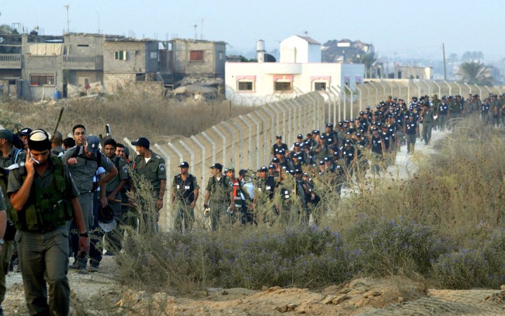 NITZAN – Beelden van de ontruiming van Gaza gingen in 2005 de hele wereld over. Vijf jaar later is er voor de voormalige inwoners van Gush Katif nog bitter weinig veranderd. Foto EPA